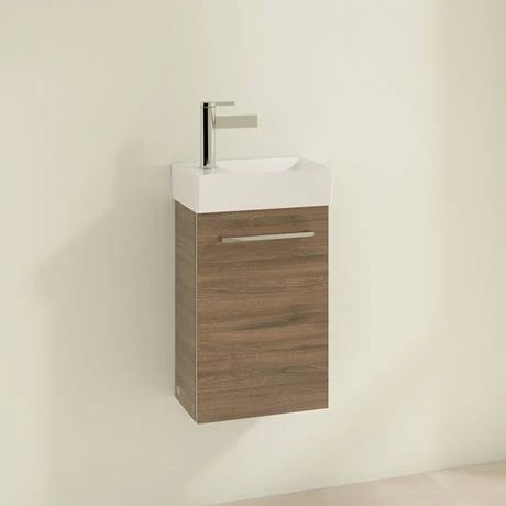 Villeroy and Boch Avento Arizona Oak 360mm Wall Hung Vanity Unit with Right Bowl Basin 4 Villeroy and Boch Avento Arizona Oak 360mm Wall Hung Vanity Unit with Right Bowl Basin - Image 2