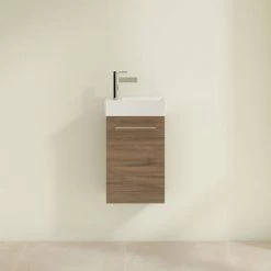 Villeroy and Boch Avento Arizona Oak 360mm Wall Hung Vanity Unit with Right Bowl Basin 9 Villeroy and Boch Avento Arizona Oak 360mm Wall Hung Vanity Unit with Right Bowl Basin -Wall Hung Vanity Units Shop SAVE32VH01 D2 460