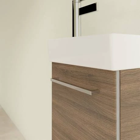Villeroy and Boch Avento Arizona Oak 360mm Wall Hung Vanity Unit with Right Bowl Basin 7 Villeroy and Boch Avento Arizona Oak 360mm Wall Hung Vanity Unit with Right Bowl Basin - Image 5