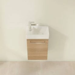 Villeroy and Boch Avento Nordic Oak 360mm Wall Hung Vanity Unit with Right Bowl Basin 10 Villeroy and Boch Avento Nordic Oak 360mm Wall Hung Vanity Unit with Right Bowl Basin -Wall Hung Vanity Units Shop SAVE32VJ01 D3 460