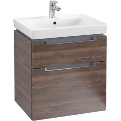 Villeroy and Boch Subway 2.0 Arizona Oak 600mm Wall Hung 2-Drawer Vanity Unit