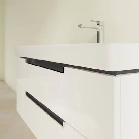 Villeroy and Boch Subway 2.0 Glossy White 1000mm Wall Hung 2-Drawer Vanity Unit 5 Villeroy and Boch Subway 2.0 Glossy White 1000mm Wall Hung 2-Drawer Vanity Unit - Image 3