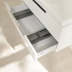 Villeroy and Boch Subway 2.0 Glossy White 1000mm Wall Hung 2-Drawer Vanity Unit 11 Villeroy and Boch Subway 2.0 Glossy White 1000mm Wall Hung 2-Drawer Vanity Unit -Wall Hung Vanity Units Shop SB2GW1000 D4 460