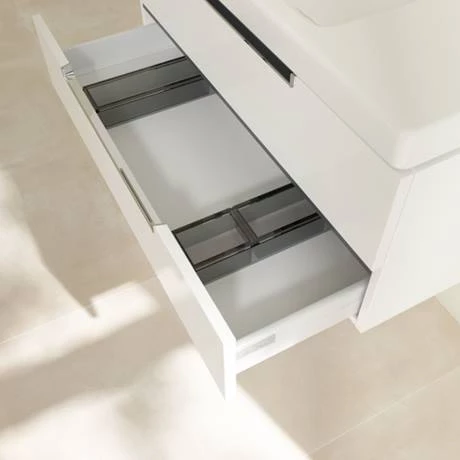 Villeroy and Boch Subway 2.0 Glossy White 1000mm Wall Hung 2-Drawer Vanity Unit 7 Villeroy and Boch Subway 2.0 Glossy White 1000mm Wall Hung 2-Drawer Vanity Unit - Image 5