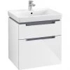 Villeroy and Boch Subway 2.0 Glossy White 600mm Wall Hung 2-Drawer Vanity Unit -Wall Hung Vanity Units Shop SB2GW600 P