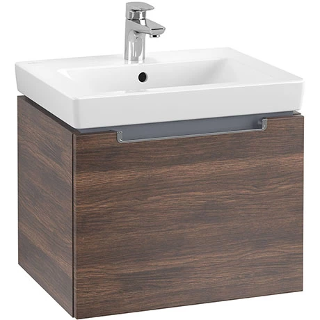 Villeroy and Boch Subway 2.0 Arizona Oak 550mm Wall Hung 1-Drawer Vanity Unit 3 Villeroy and Boch Subway 2.0 Arizona Oak 550mm Wall Hung 1-Drawer Vanity Unit