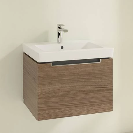 Villeroy and Boch Subway 2.0 Arizona Oak 600mm Wall Hung 1-Drawer Vanity Unit 4 Villeroy and Boch Subway 2.0 Arizona Oak 600mm Wall Hung 1-Drawer Vanity Unit - Image 2
