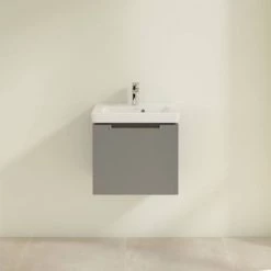 Villeroy and Boch Subway 2.0 Glossy Grey 500mm Wall Hung 1-Drawer Vanity Unit 10 Villeroy and Boch Subway 2.0 Glossy Grey 500mm Wall Hung 1-Drawer Vanity Unit -Wall Hung Vanity Units Shop SBGG500 D2 460