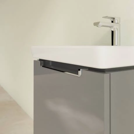 Villeroy and Boch Subway 2.0 Glossy Grey 500mm Wall Hung 1-Drawer Vanity Unit 7 Villeroy and Boch Subway 2.0 Glossy Grey 500mm Wall Hung 1-Drawer Vanity Unit - Image 5