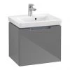 Villeroy and Boch Subway 2.0 Glossy Grey 500mm Wall Hung 1-Drawer Vanity Unit 2 Villeroy and Boch Subway 2.0 Glossy Grey 500mm Wall Hung 1-Drawer Vanity Unit -Wall Hung Vanity Units Shop SBGG500 P