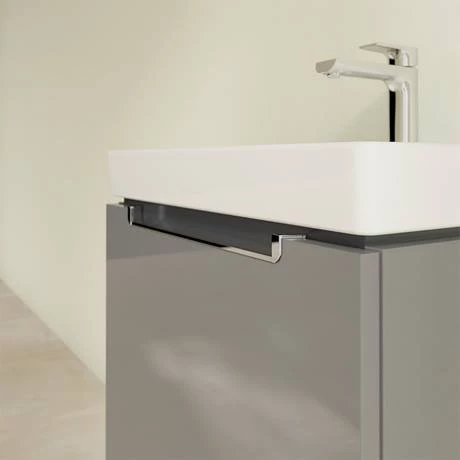 Villeroy and Boch Subway 2.0 Glossy Grey 550mm Wall Hung 1-Drawer Vanity Unit 5 Villeroy and Boch Subway 2.0 Glossy Grey 550mm Wall Hung 1-Drawer Vanity Unit - Image 3