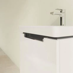 Villeroy and Boch Subway 2.0 Glossy White 450mm Wall Hung 1-Drawer Vanity Unit -Wall Hung Vanity Units Shop SBGW440 D2 460
