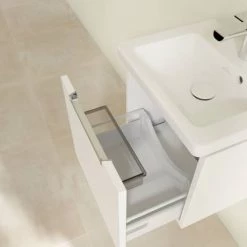 Villeroy and Boch Subway 2.0 Glossy White 450mm Wall Hung 1-Drawer Vanity Unit -Wall Hung Vanity Units Shop SBGW440 D3 460