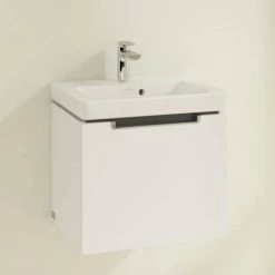 Villeroy and Boch Subway 2.0 Glossy White 500mm Wall Hung 1-Drawer Vanity Unit 9 Villeroy and Boch Subway 2.0 Glossy White 500mm Wall Hung 1-Drawer Vanity Unit -Wall Hung Vanity Units Shop SBGW500 D1 460