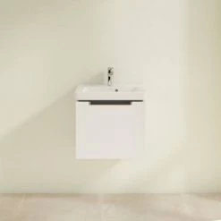 Villeroy and Boch Subway 2.0 Glossy White 500mm Wall Hung 1-Drawer Vanity Unit 10 Villeroy and Boch Subway 2.0 Glossy White 500mm Wall Hung 1-Drawer Vanity Unit -Wall Hung Vanity Units Shop SBGW500 D2 460