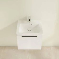 Villeroy and Boch Subway 2.0 Glossy White 500mm Wall Hung 1-Drawer Vanity Unit 11 Villeroy and Boch Subway 2.0 Glossy White 500mm Wall Hung 1-Drawer Vanity Unit -Wall Hung Vanity Units Shop SBGW500 D3 460