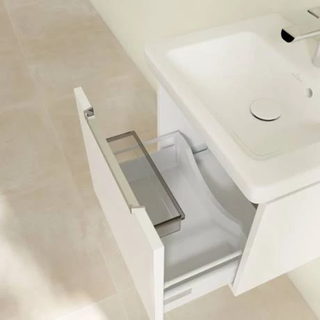 Villeroy and Boch Subway 2.0 Glossy White 500mm Wall Hung 1-Drawer Vanity Unit 8 Villeroy and Boch Subway 2.0 Glossy White 500mm Wall Hung 1-Drawer Vanity Unit - Image 6