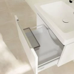 Villeroy and Boch Subway 2.0 Glossy White 600mm Wall Hung 1-Drawer Vanity Unit -Wall Hung Vanity Units Shop SBGW600 D3 460