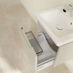 Villeroy and Boch Subway 2.0 Soft Grey 450mm Wall Hung 1-Drawer Vanity Unit 9 Villeroy and Boch Subway 2.0 Soft Grey 450mm Wall Hung 1-Drawer Vanity Unit -Wall Hung Vanity Units Shop SBSG440 D3 460