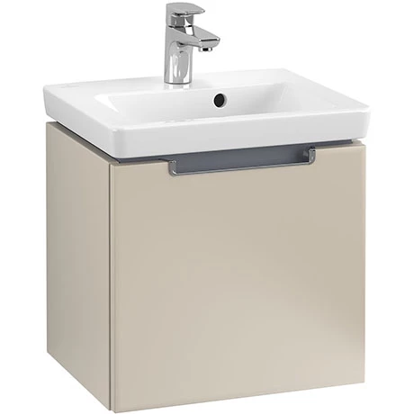 Villeroy and Boch Subway 2.0 Soft Grey 450mm Wall Hung 1-Drawer Vanity Unit 3 Villeroy and Boch Subway 2.0 Soft Grey 450mm Wall Hung 1-Drawer Vanity Unit
