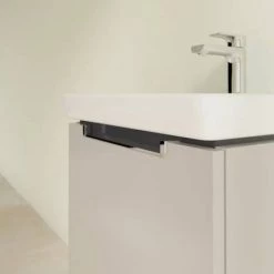 Villeroy and Boch Subway 2.0 Soft Grey 500mm Wall Hung 1-Drawer Vanity Unit -Wall Hung Vanity Units Shop SBSG500 D4 460