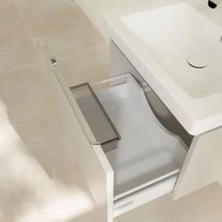 Villeroy and Boch Subway 2.0 Soft Grey 600mm Wall Hung 1-Drawer Vanity Unit 9 Villeroy and Boch Subway 2.0 Soft Grey 600mm Wall Hung 1-Drawer Vanity Unit -Wall Hung Vanity Units Shop SBSG600 D3 460