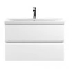 Hudson Reed Urban Satin White 800mm Wall Hung 2-Drawer Vanity Unit - URB106A 2 Hudson Reed Urban Satin White 800mm Wall Hung 2-Drawer Vanity Unit - URB106A -Wall Hung Vanity Units Shop URB106A P