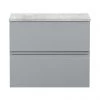 Hudson Reed Urban 600mm Satin Grey Vanity Unit - Wall Hung 2 Drawer Unit with Grey Worktop 1 Hudson Reed Urban 600mm Satin Grey Vanity Unit - Wall Hung 2 Drawer Unit with Grey Worktop -Wall Hung Vanity Units Shop URB204LBG P