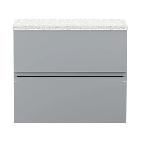 Hudson Reed Urban 600mm Satin Grey Vanity Unit - Wall Hung 2 Drawer Unit with White Worktop 3 Hudson Reed Urban 600mm Satin Grey Vanity Unit - Wall Hung 2 Drawer Unit with White Worktop