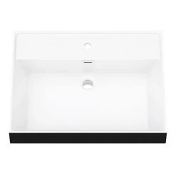 Valencia Wall Hung Vanity Unit - Gloss Grey - 600mm with Black Handle and Basin 5 Valencia Wall Hung Vanity Unit - Gloss Grey - 600mm with Black Handle and Basin -Wall Hung Vanity Units Shop V6GWHMBBK d1 460