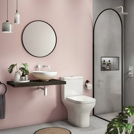 Venice Floating Basin Shelf (Dark Oak - 800mm Wide) 4 Venice Floating Basin Shelf (Dark Oak - 800mm Wide) - Image 2