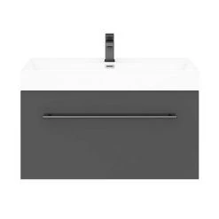 Valencia 800 Gloss Grey Minimalist Wall Hung Vanity Unit with Matt Black Handle 9 Valencia 800 Gloss Grey Minimalist Wall Hung Vanity Unit with Matt Black Handle -Wall Hung Vanity Units Shop V8GWHMB n d4 460
