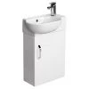 Valencia Perla Wall Hung Cloakroom Vanity (Gloss White - 450mm Wide) 2 Valencia Perla Wall Hung Cloakroom Vanity (Gloss White - 450mm Wide) -Wall Hung Vanity Units Shop VPWHGW45 n p