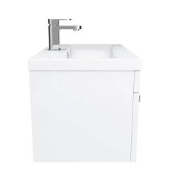 Nuie 600 x 400mm Wall Mounted Mid Edge Basin & Cabinet - Gloss White - VTWE600 12 Nuie 600 x 400mm Wall Mounted Mid Edge Basin & Cabinet - Gloss White - VTWE600 -Wall Hung Vanity Units Shop VTWE600 D5 460