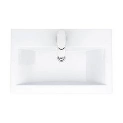 Nuie 600 x 400mm Wall Mounted Mid Edge Basin & Cabinet - Gloss White - VTWE600 13 Nuie 600 x 400mm Wall Mounted Mid Edge Basin & Cabinet - Gloss White - VTWE600 -Wall Hung Vanity Units Shop VTWE600 D6 460