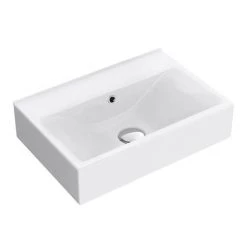 Nova Wall Mounted 0TH Vanity - 450mm Gloss White (Flat Packed) -Wall Hung Vanity Units Shop VTWW450 0TH n d2 460 1