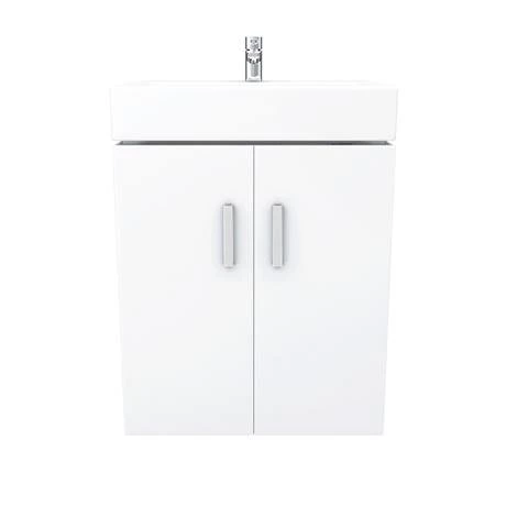 Nova Wall Mounted Vanity - 450mm Gloss White (Flat Packed) 4 Nova Wall Mounted Vanity - 450mm Gloss White (Flat Packed) - Image 3