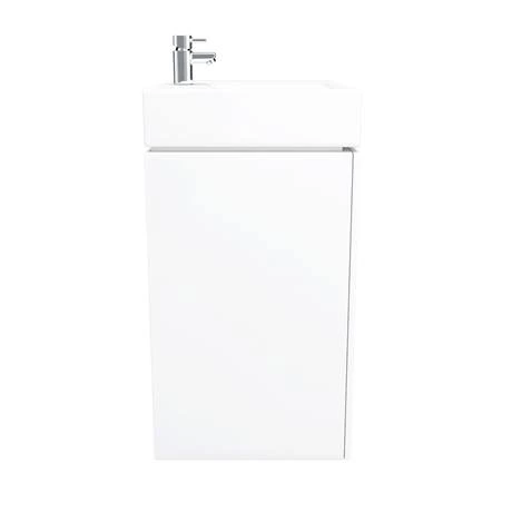 Nova Wall Mounted Vanity - 450mm Gloss White (Flat Packed) 5 Nova Wall Mounted Vanity - 450mm Gloss White (Flat Packed) - Image 4