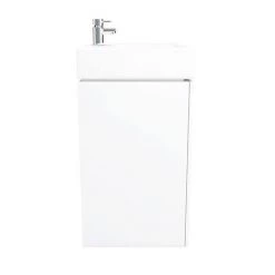 Nova Wall Mounted Vanity - 450mm Gloss White -Wall Hung Vanity Units Shop VTWW450 D6 460