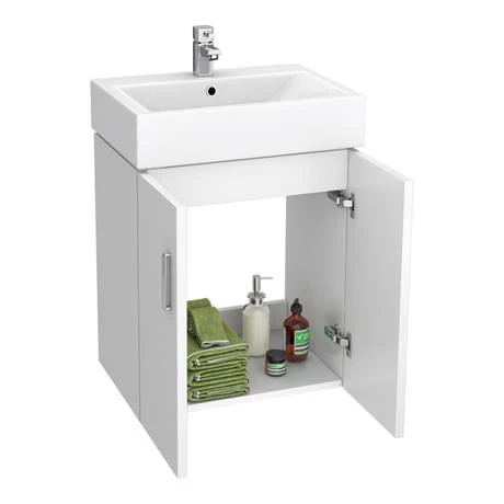 Nova Wall Mounted Vanity - 450mm Gloss White (Flat Packed) 6 Nova Wall Mounted Vanity - 450mm Gloss White (Flat Packed) - Image 5