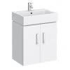 Nova Wall Mounted Vanity - 450mm Gloss White (Flat Packed) 2 Nova Wall Mounted Vanity - 450mm Gloss White (Flat Packed) -Wall Hung Vanity Units Shop VTWW450 la 670 1